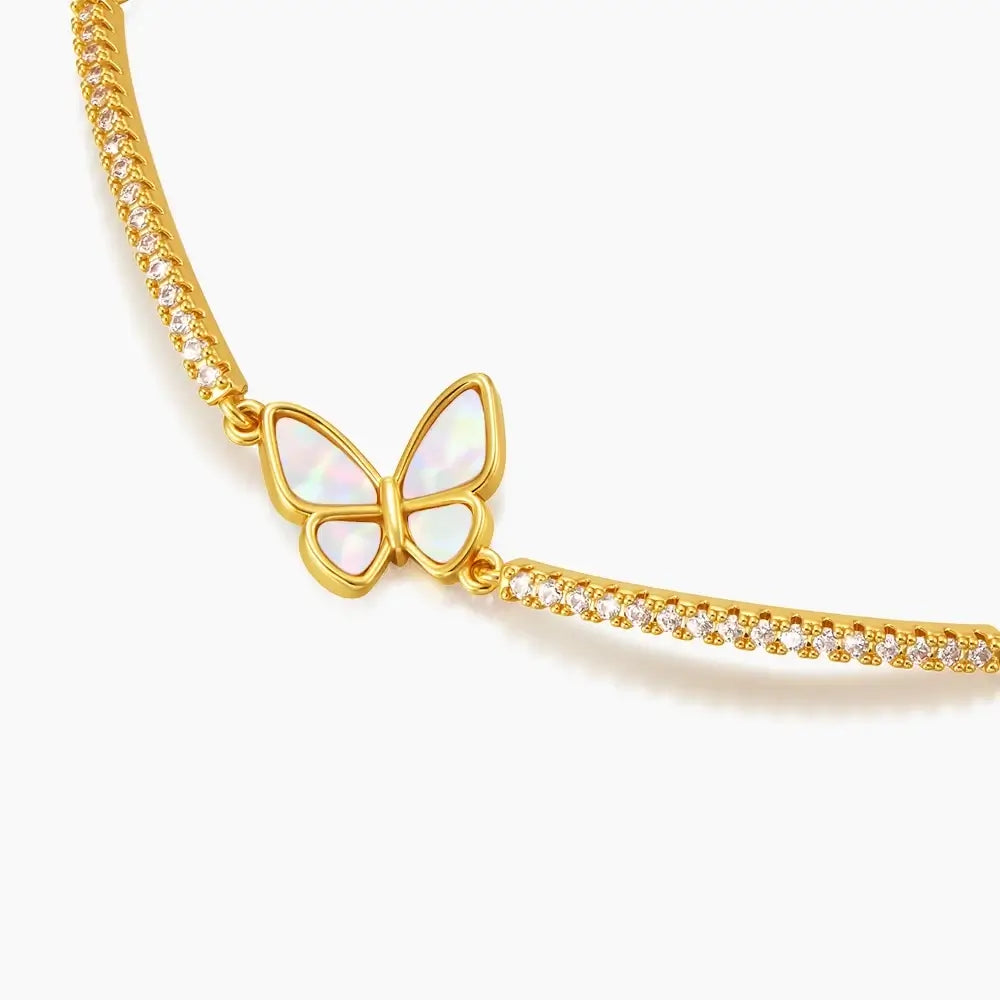 Mother of Pearl Butterfly Bracelet