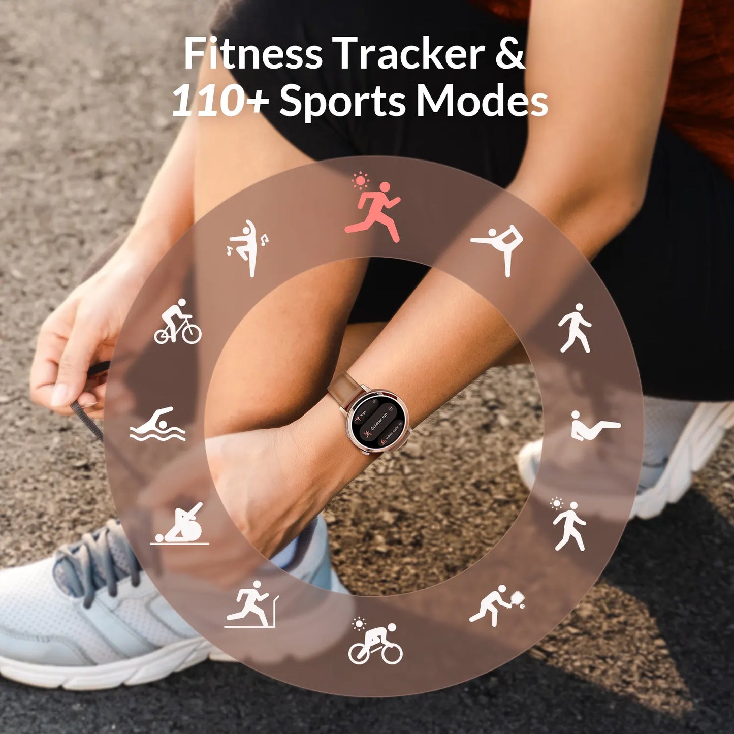fitness tracker & 110+ sports modes