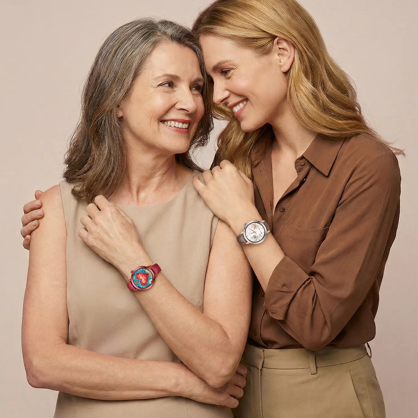 Brown women smart watch
