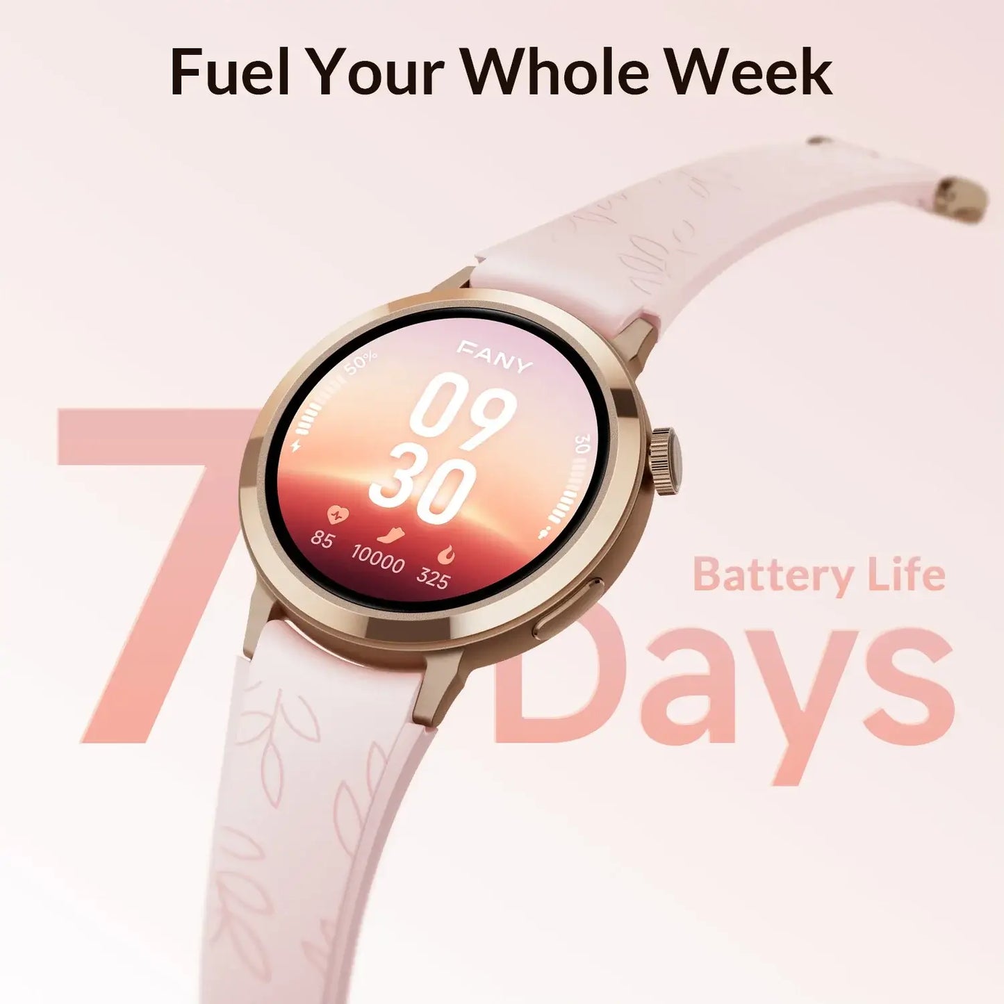 FANY Luna Stylish Silicone Smartwatch for Women