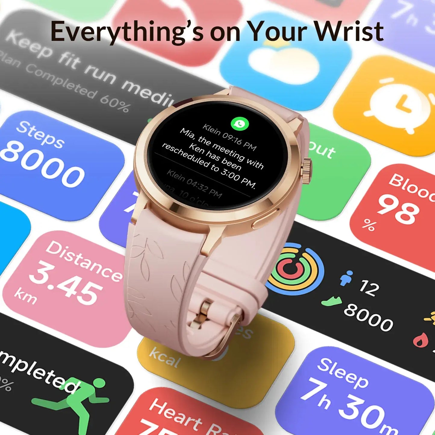 FANY Luna Stylish Silicone Smartwatch for Women