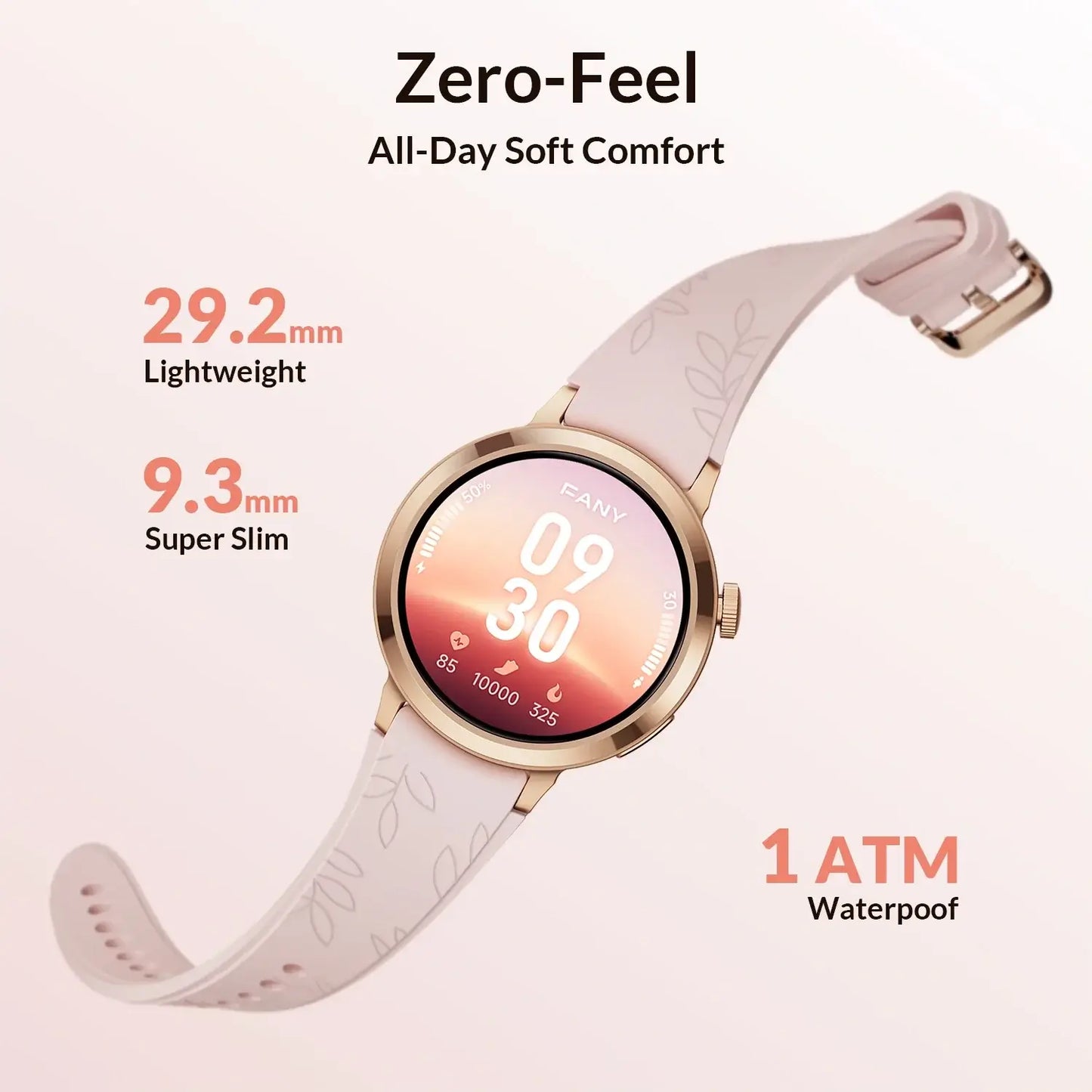FANY Luna Stylish Silicone Smartwatch for Women