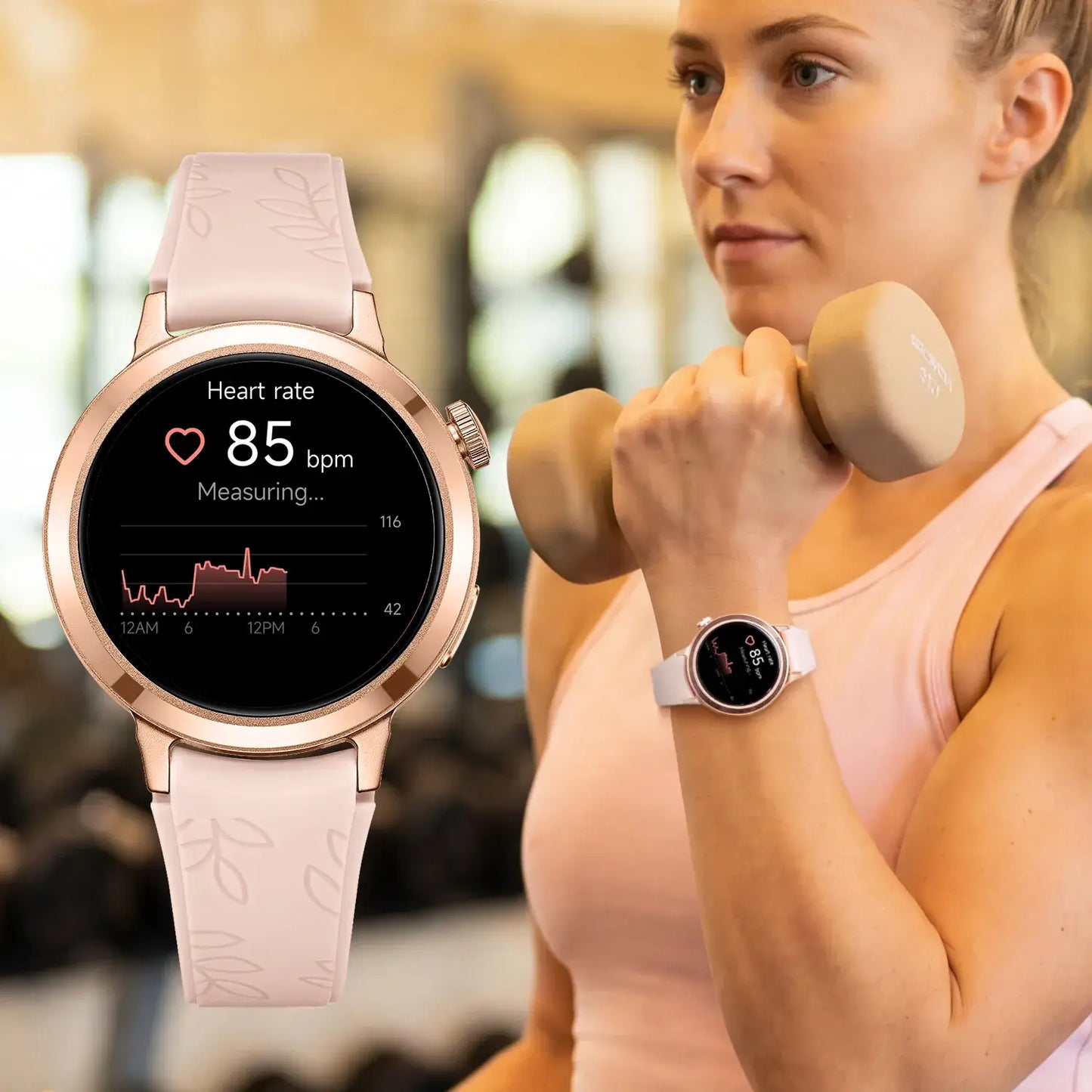 FANY Luna Stylish Silicone Smartwatch for Women