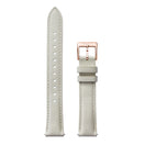 16 mm Moonlight Gray Quick Release Leather Band