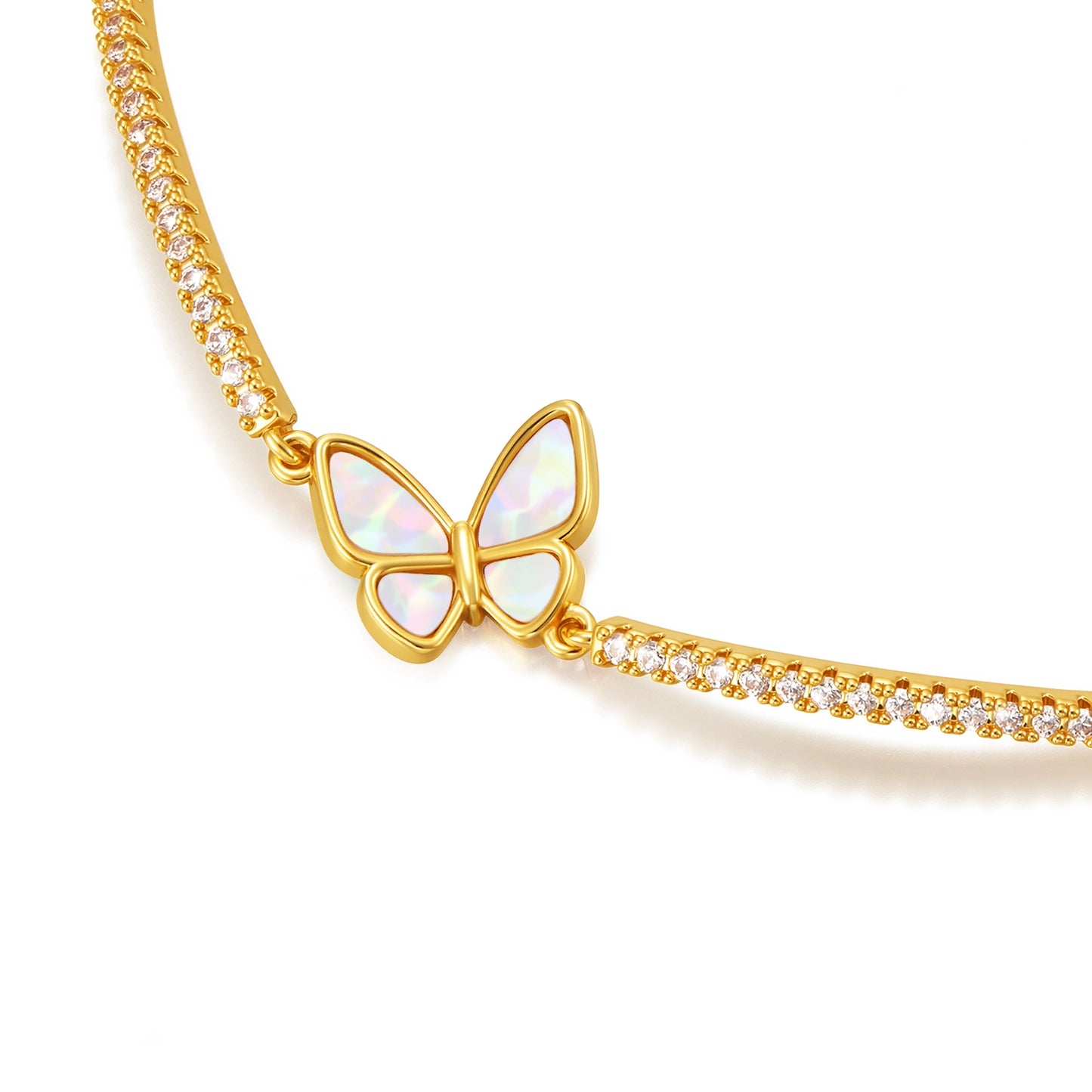 Mother of Pearl Butterfly Bracelet