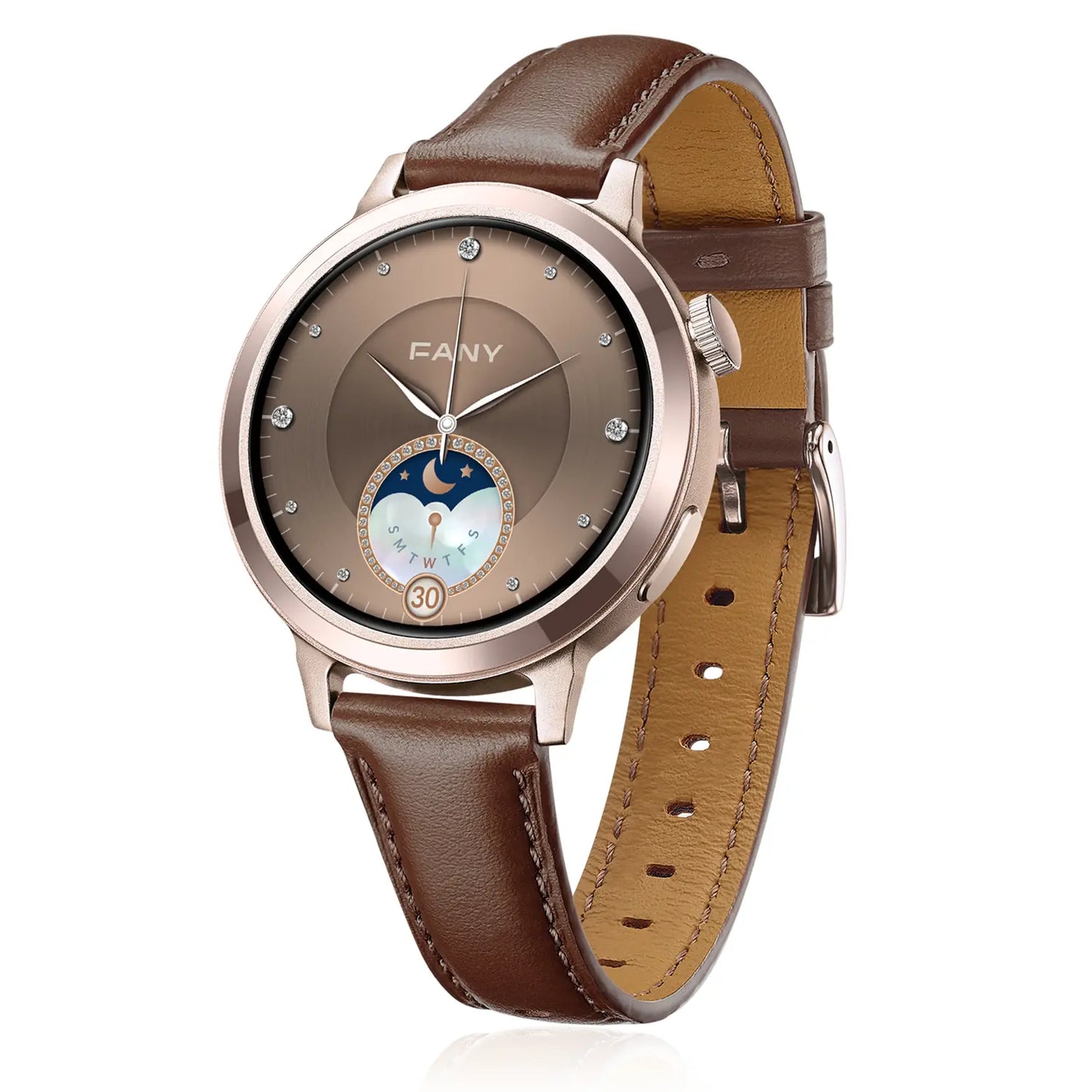 16 mm Mocha Brown Quick Release Leather Band