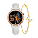 FANY Luna Leather Smartwatch & Butterfly Bracelet Gift Set