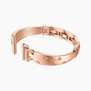 Stellar Crystal Bangle Watch Band featuring a stylish design, compatible with 16 mm Quick Release Leather Band.